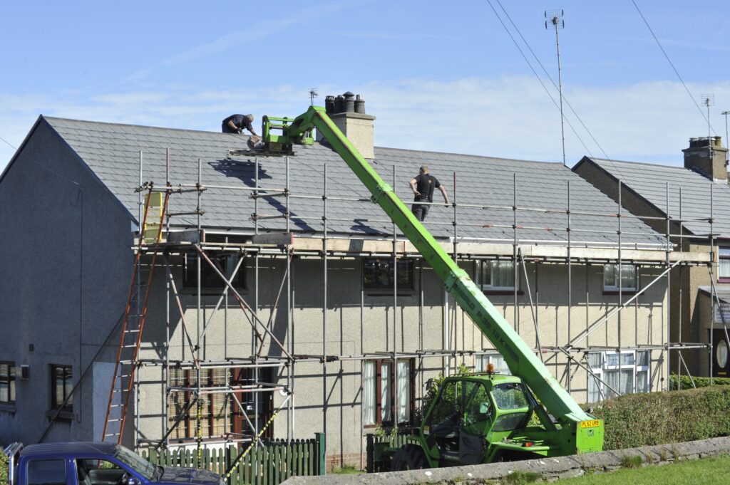 scaffold house repair